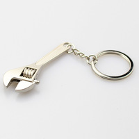 2017 Fashion  Creative Tool Wrench Spanner Key Chain Ring Keyring Metal Keychain Adjustable Metal Spanner Keyring