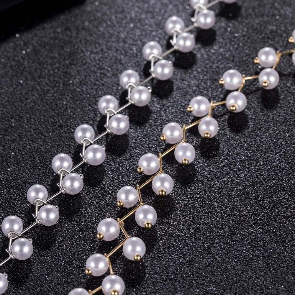 IPARAM Trendy Elegance Statement Necklace Charm Simulated Pearl Beads Choker Necklace For Women Kolye Collier Femme image 5