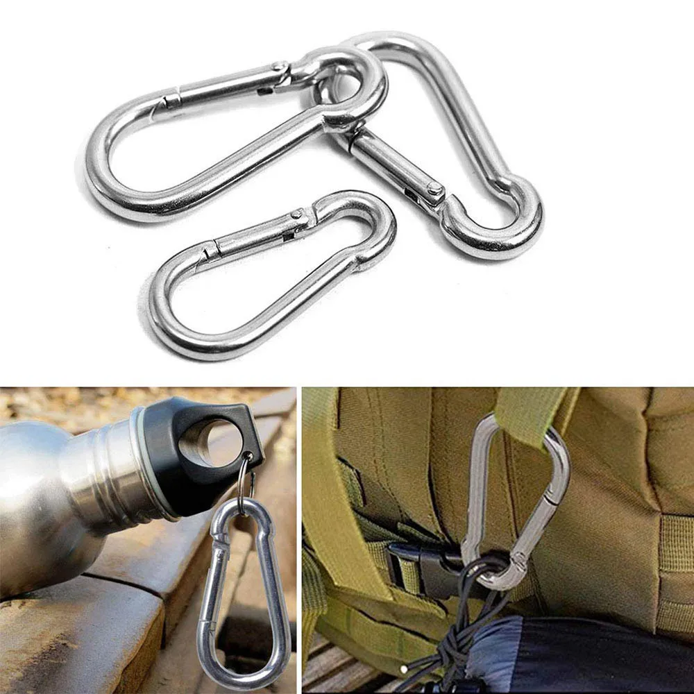 20 Stück Outdoor Mini Kürbisförmiger Karabiner Aluminiumlegierung Schlüsselanhänger Clip Hakenschloss für Reisen Wandern Camping Schlüsselanhänger Zubehör – Detail 7