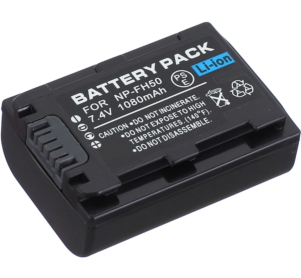 Battery Pack for Sony DCR-SR32, DCR-SR42, DCR-SR52, DCR-SR62, DCR