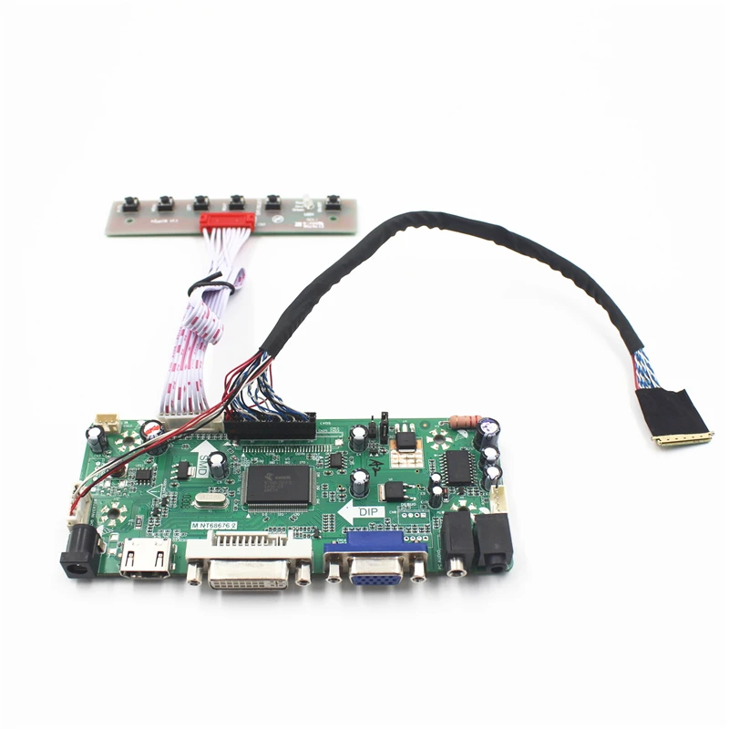 

M.NT68676.2A Universal VGA DVI Audio HDMI-compatible LCD Controller Board for 15.6inch 1920x1080 B156HB01 Kit for Raspberry Pi