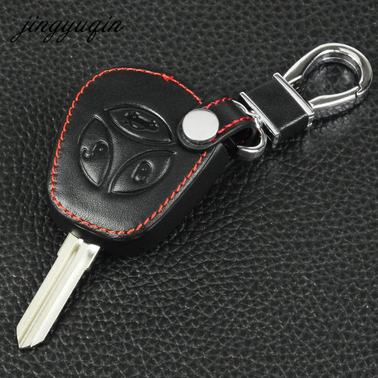 jingyuqin Car Styling Leather Car Key Cover Case Set Protector For LADA Priora Sedan Sport Kalina Granta Vesta X-Ray XRay