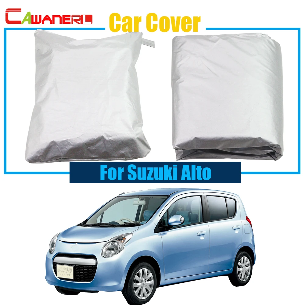 

Cawanerl Car Cover Anti UV Snow Sun Rain Resistant Protector Cover Dustproof For Suzuki Alto Free Shipping !