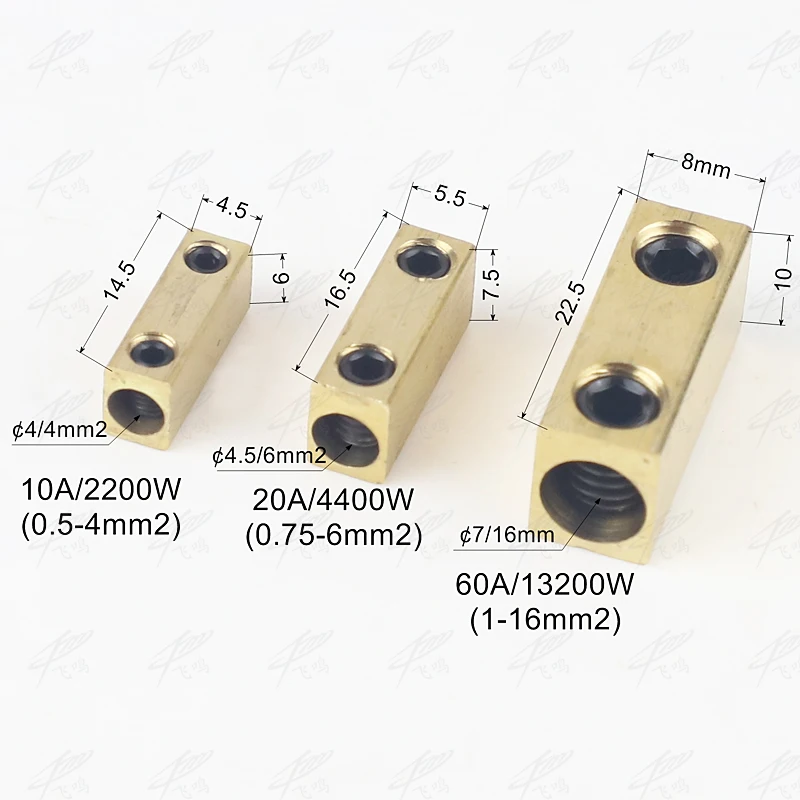 Non pressurized copper connecting pipe wire fast butt joint 10A 20A 60A screw crimping connection terminal Quick connector