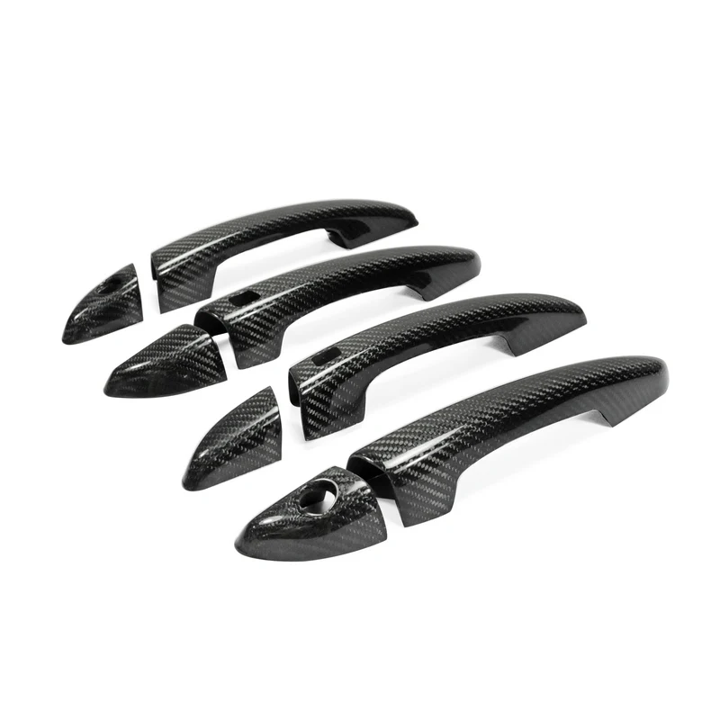 For Hyundai 9th Gen Sonata LF 2015 On Carbon Fiber Outter Door Handle Cover 8pcs LHD