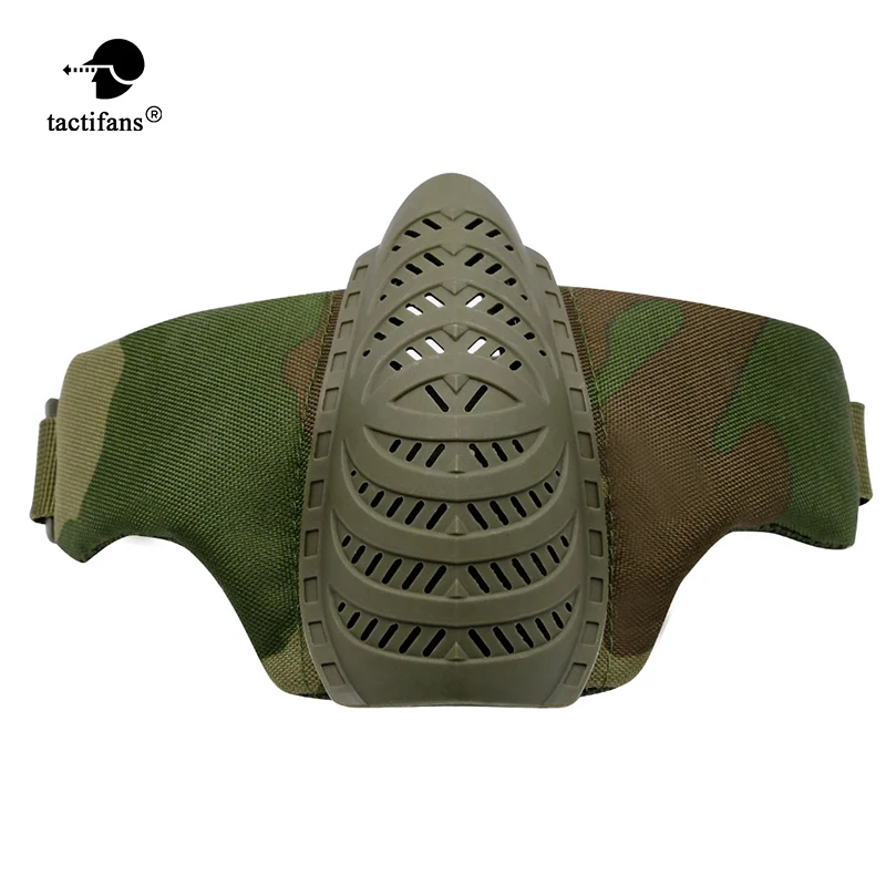 Tactical Battlefield Nylon PJ Half Face Mask Hunting Accessories Airsoft Paintball Shooting Combat Equipment