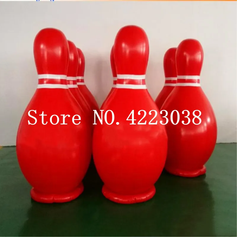 Free Shipping 6 Pieces Lot 1.8m Inflatable Bowling Ball Inflatable Human Bowling Sports Human Bowling Pins Free With 1 pump