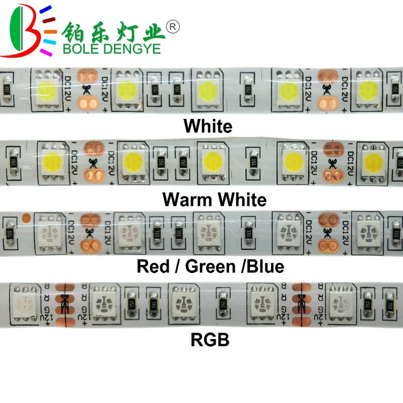 DC 12V Flexible LED Strip Light SMD 2835 5050 White Warm White Blue Green RED RGB LED Strip For Living Room Bedroom Decoration