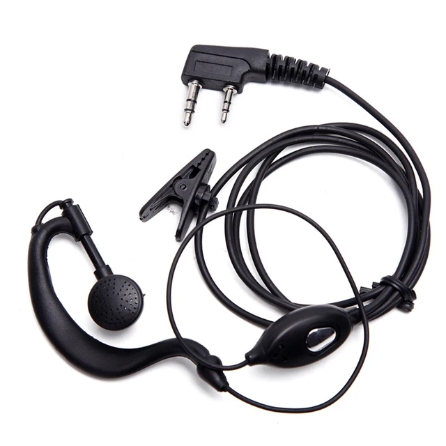 Walkie Talkie słuchawki douszne k-plug przewodowe dwukierunkowe Radio krótkofalowe słuchawki Baofeng BF-888S UV5R Walkie Talkie 992 Earwear