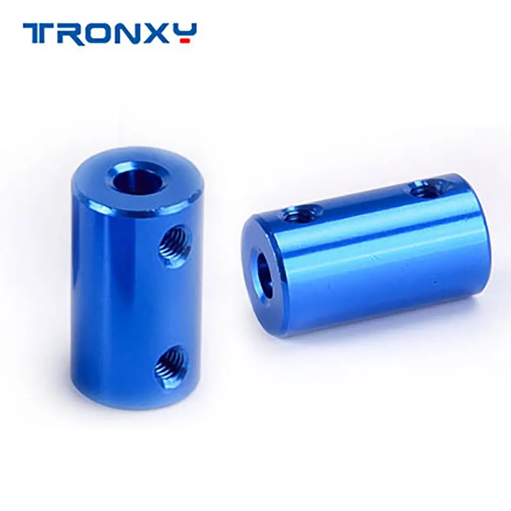 Tronxy 3D Printer Parts and Accessories Blue Aluminum Alloy Coupler Motor Flexible Coupling Diameter 5mm & 8mm Length 25mm