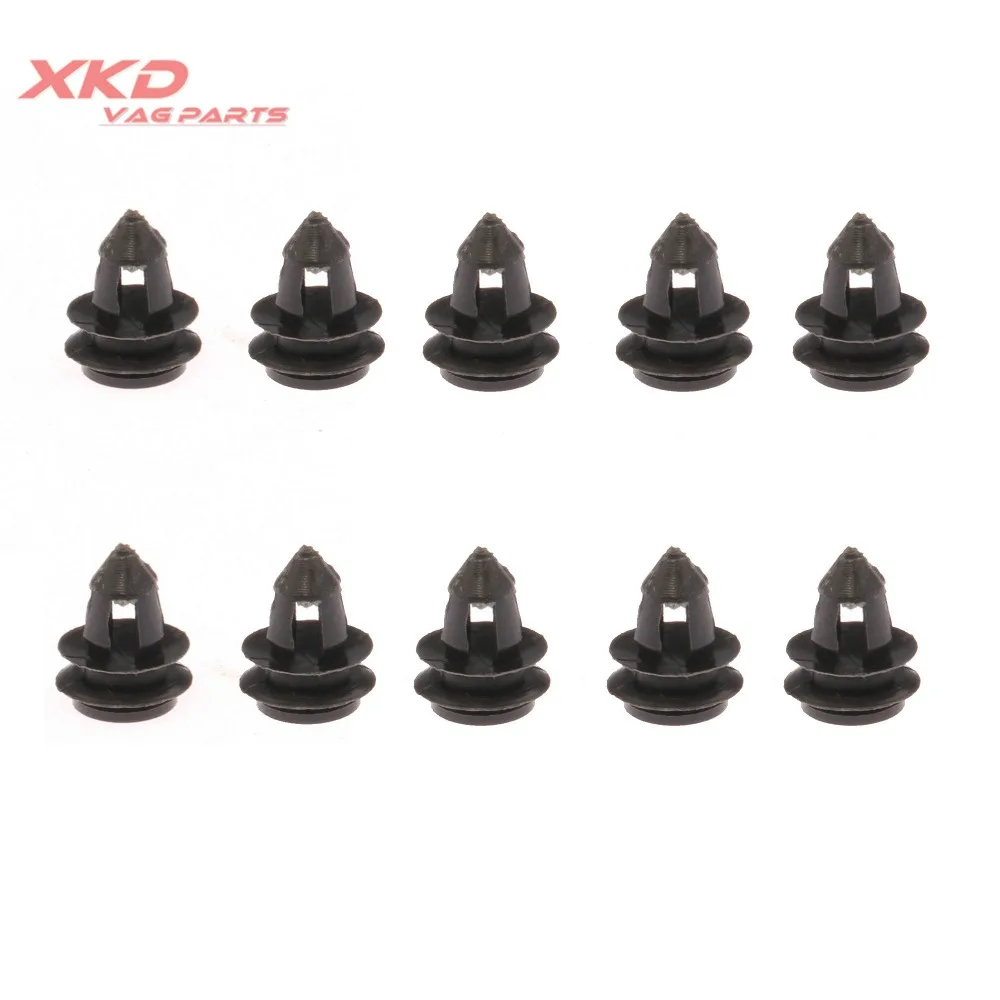 10pcs Car Door Trim Clip For  V-W Golf Mk5 06-09 R32 G-TI Rabbit J-etta Mk5 05-09 1K6 837 200 A/B