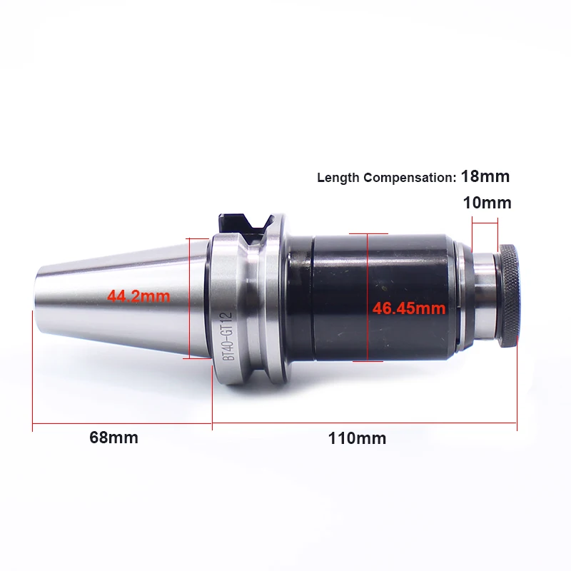Imagem -02 - Yousailing Bt40-gt12 Mudança Rápida Tocando Chuck Adaptador com Compensação de Comprimento Cnc bt Tapper Shank