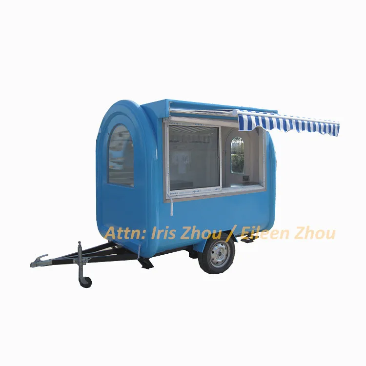 CE Approved New Arrival Outdoor Mobile Food Trailer/ Street Mobile Food Cart/ China Factory Mobile Food Truck For Sale