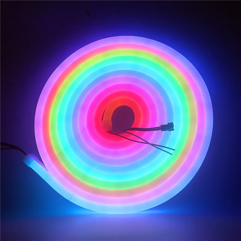 

DC12V WS2811 Addressable Pixel Rainbow LED Light Waterproof IP67 Flexible Safety High Brightness Neon Light