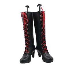 Anime Junko Enoshima Cosplay Shoes Custom Made High-top lace-up boots