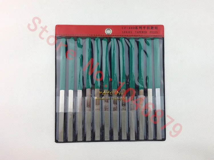 Each of the 12 file, hand is suitable for grinding hard alloy diamond file, flat and inclined file group,CF-408(400#)