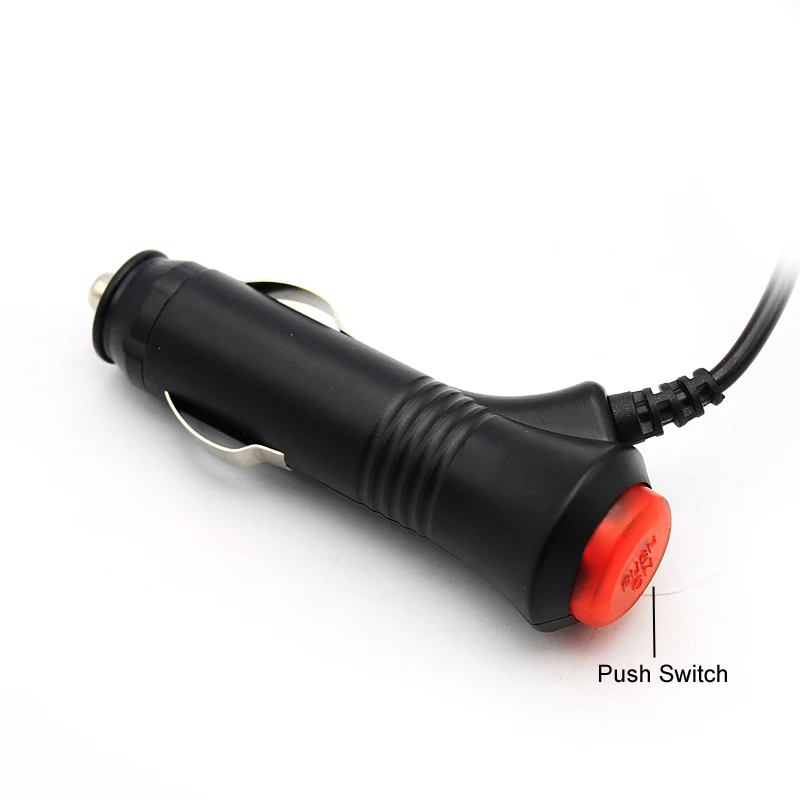 GreenYi Cigarette Lighter Car Charger with 3 Meter Power Cord Plug for Connecting Car Monitor to Provide Power