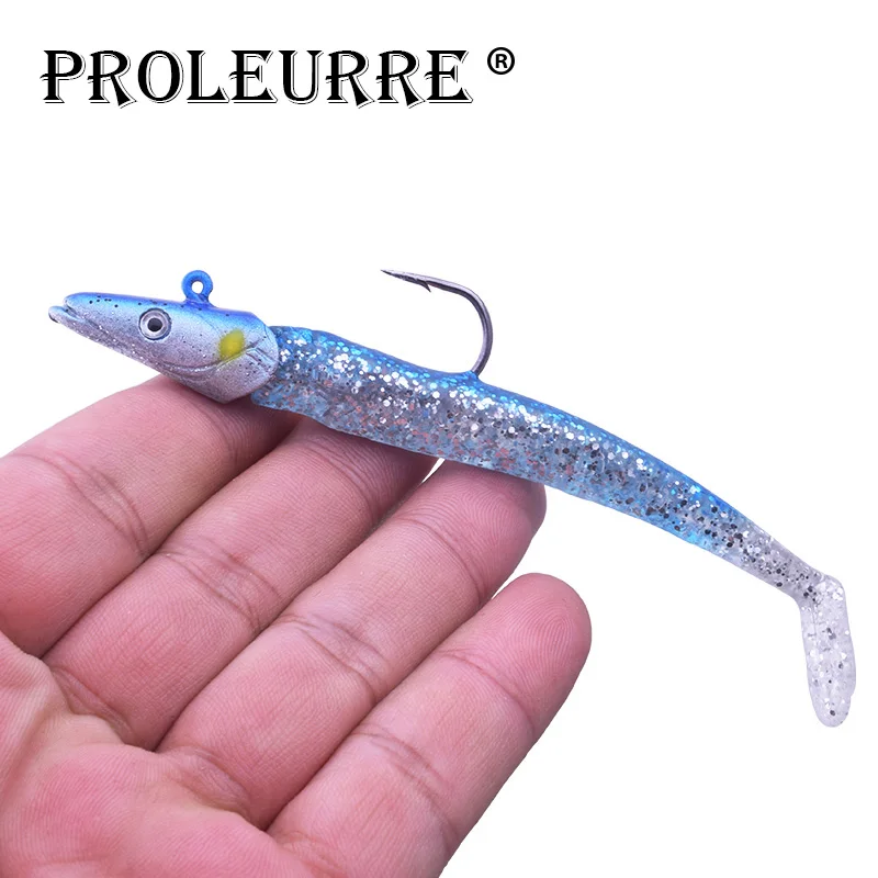 

Proleurre 1Pcs 11cm 21g Jig Fish Head Sinking Fishing Lure Wobbler Fresh Salt Water Natural Vivid Body Jigging Soft Bait YR-228