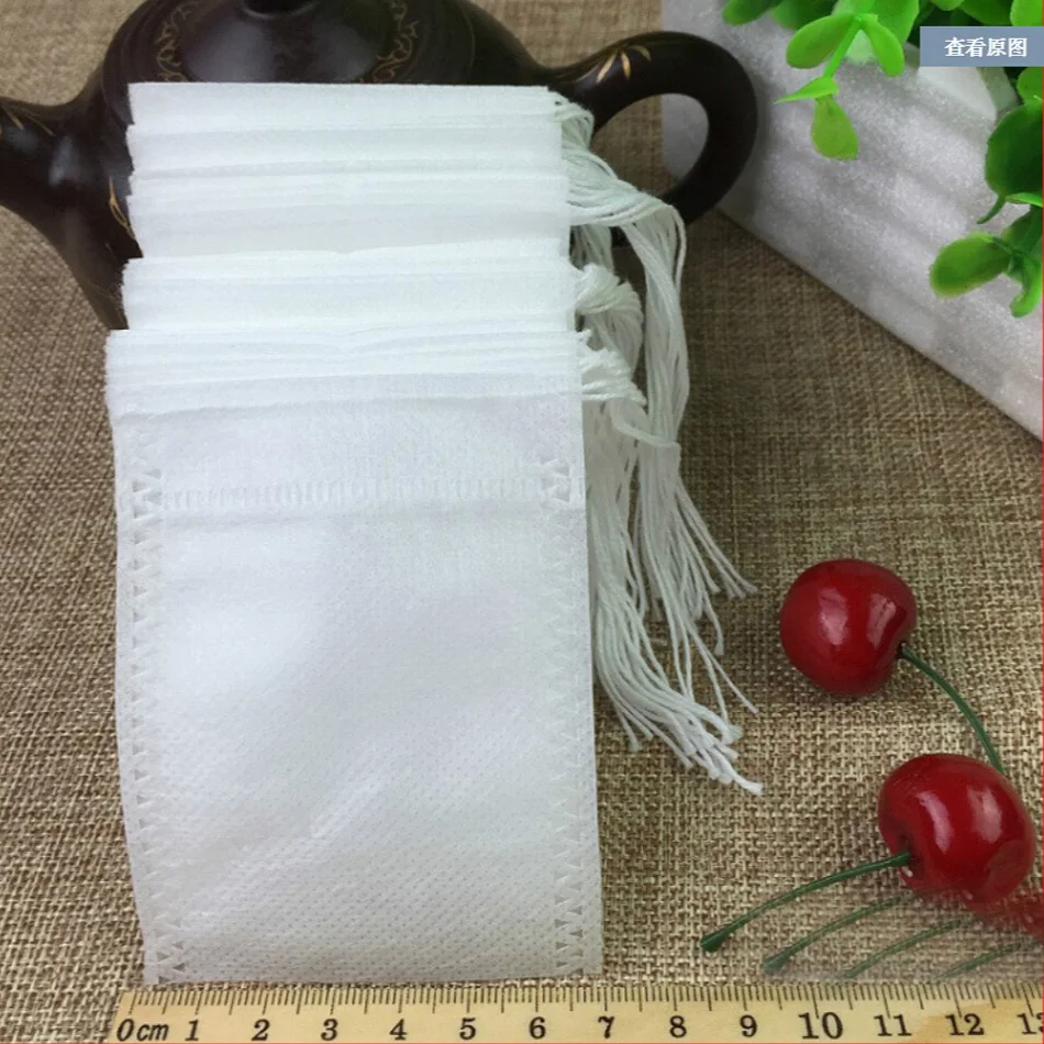 New Tea bags 500Pcs 7 x 9 CM Empty Tea Bags With String Heal Seal Filter Infuser Strain for green tea Disposable Tea Bags