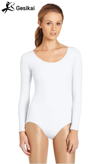 

Женское трико с длинным рукавом и круглым вырезом