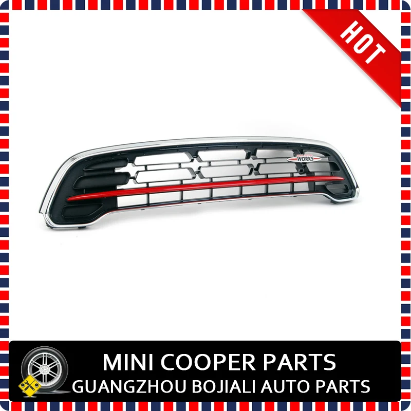 Brand New ABS Plastic and Origninal Part MINI JCW  Front Grill Trim w/Chilli Red mini countryman R60 Paceman R61 (1 Pcs/ Set)