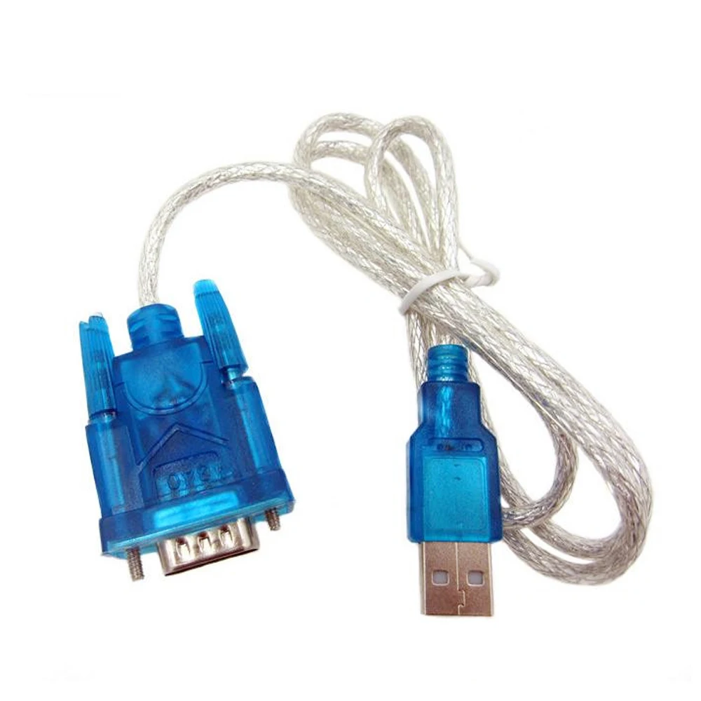 10pcs/lot HL-340 USB to RS232 COM Port Serial PDA 9 pin DB9 Cable Adapter Support Windows7 64