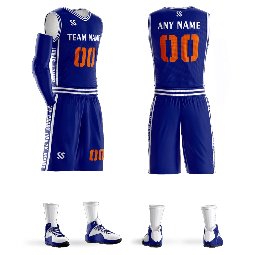 Custom Basketball Jerseys Sets Men Youth Sports Training Set Breathable Blank Adult team basketball uniforms customized
