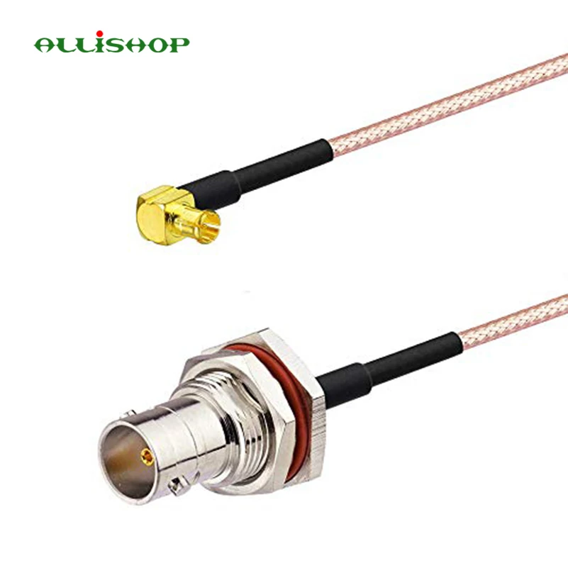 MCX Plug to BNC Female RG179 pigtail cable Bulkhead Mount 75 Ohm SDI Video connector Cable for 4K HD-SDI 3G-SDI SDI Video