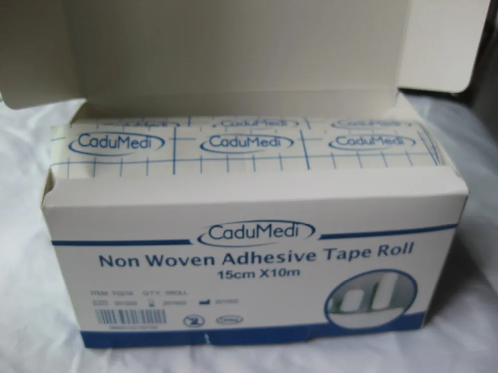 1rolls 15cm*10m non-woven adhesive tape non woven side tape non adhesive non-alkali fiber tape non adhesive tape woven fabric