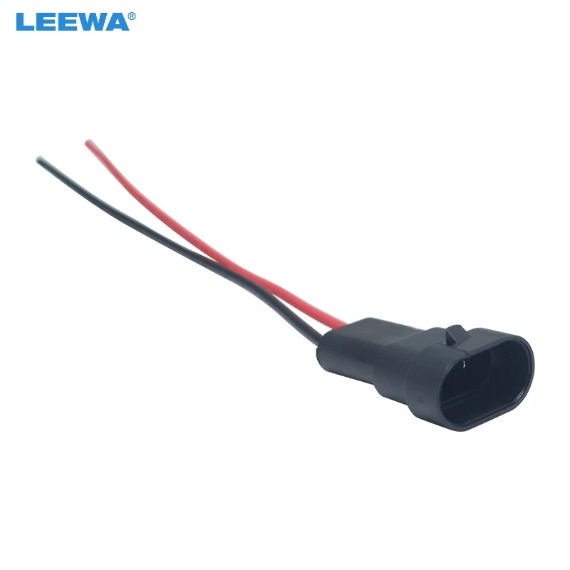 LEEWA 30pcs Auto 9005/HB3 9006/HB4 H10 Male Connector Wiring Harness Plug Adapter For Headlight Fog Light Lamp Cable #CA5971