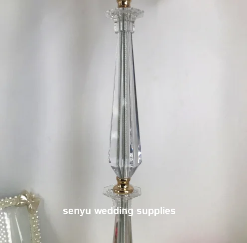 5pcs)New tall H70cm/100cm crystal acrylic candle holders crystal candelabras for weddings  senyu0299