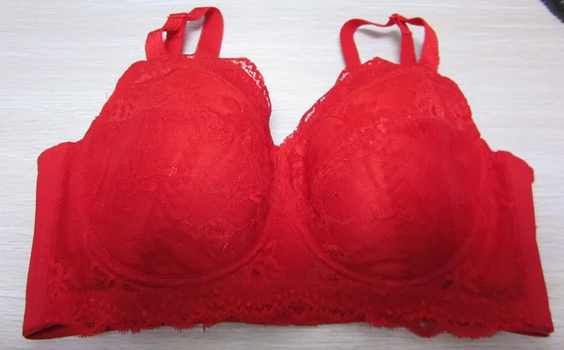 Bra Plus Size Push Up Full Cup Underwire Lace Large Cup Bra Underwear 34 36 38 40 42 44 46 48 B C D F G H