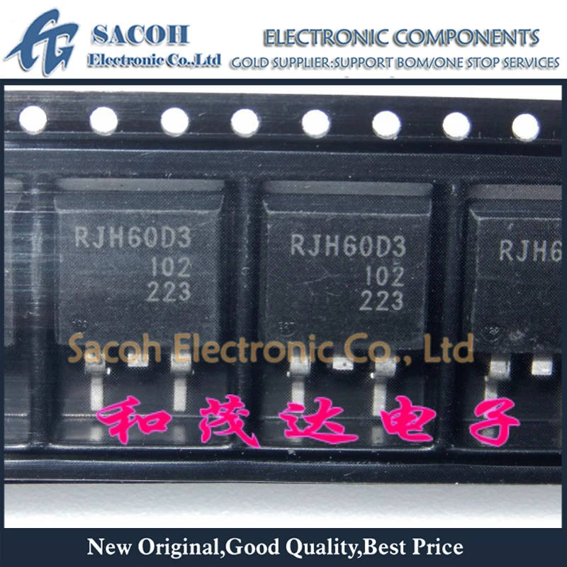 Refurbished Original 10Pcs/Lot RJH60D3DPP RJH60D3 RJH60D3DPE TO-220F 35A 600V Powerful IGBT Transistor