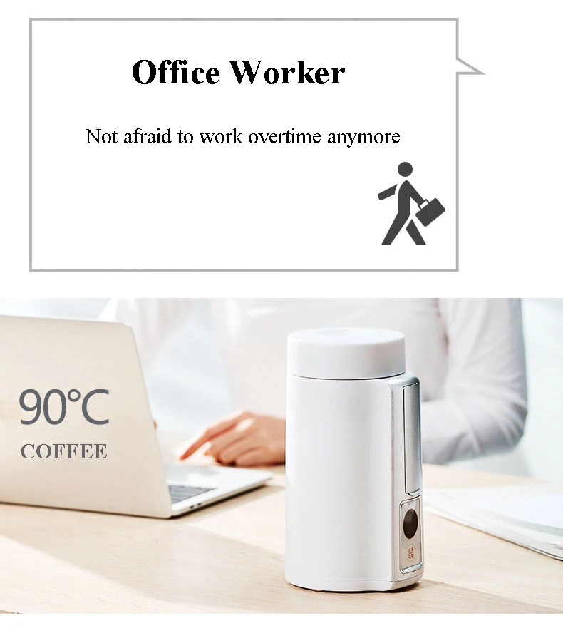 Hervidor plegable de viaje nórdico, hervidor eléctrico pequeño para 1 persona, aislamiento, una taza de agua caliente eléctrica, taza de estofado de salud