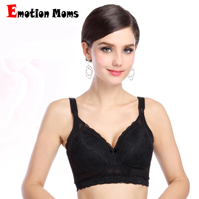 Emotion Moms Free Ship Superior Quality Wireless Full Cup Cotton Big Size Maternity Bra Breastfeeding Bra Maternity Bra