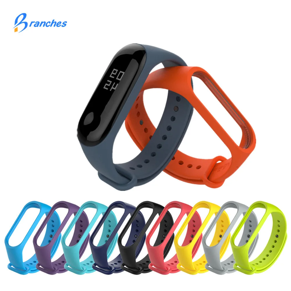 Colorful Bracelet for xiaomi mi band 4 3 bracelet Silicone Replacement Strap Mi Band 4 3 Bracelet Miband 4 3 Wrist Straps band3