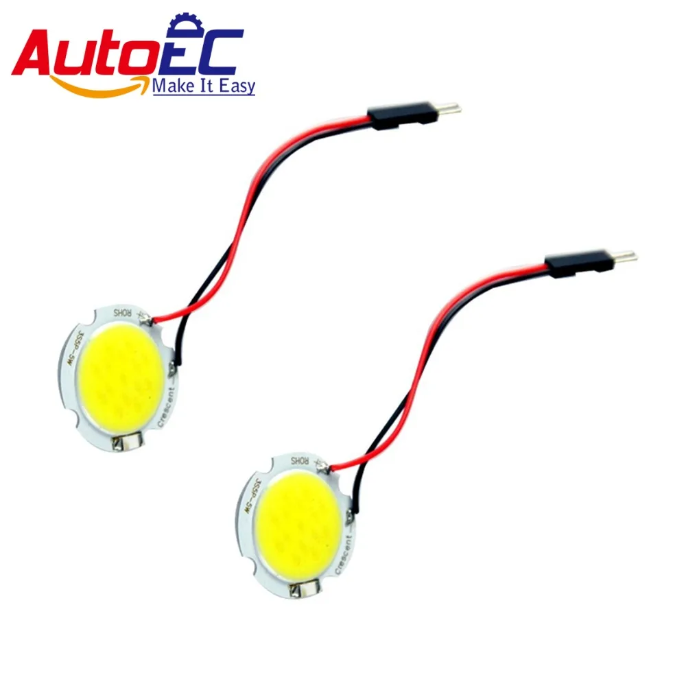 AutoEC 50x COB 15 SMD Panel Light Dome Interior Lighting 12V DC W5W BA9S T10 Festoon Adapters Led Panel Lamps #LL29