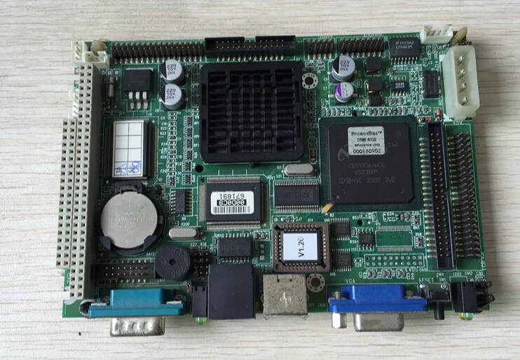 

PCM-5820 Original 3.5 Motherboard PCM-5820 PCM 5820 B2 Industrial Mainboard PC/104 ISA SBC Fanless NS Geode with RAM