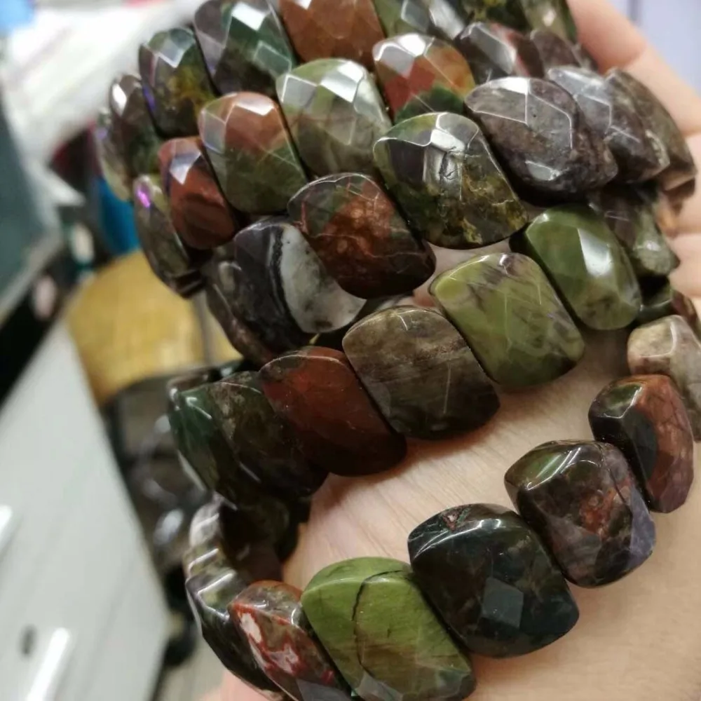 Natural Rainforest Agate Bracelet Natural Stone Bangle Diy Jewelry For Woman For Man Wholesale !