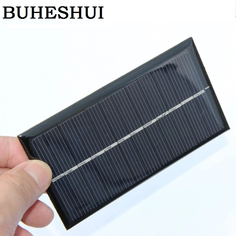 1W 6V Polycrystalline Solar Panel Cell Solar Charger For 3.7V-5V Battery System Light Toy Kits 110X60MM 10pcs /lot