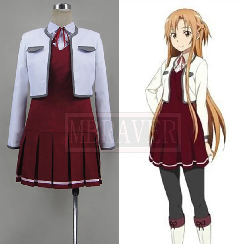 

Sword Art Online Hollow Fragment Yuuki Asuna Casual Clothings Cosplay Costume