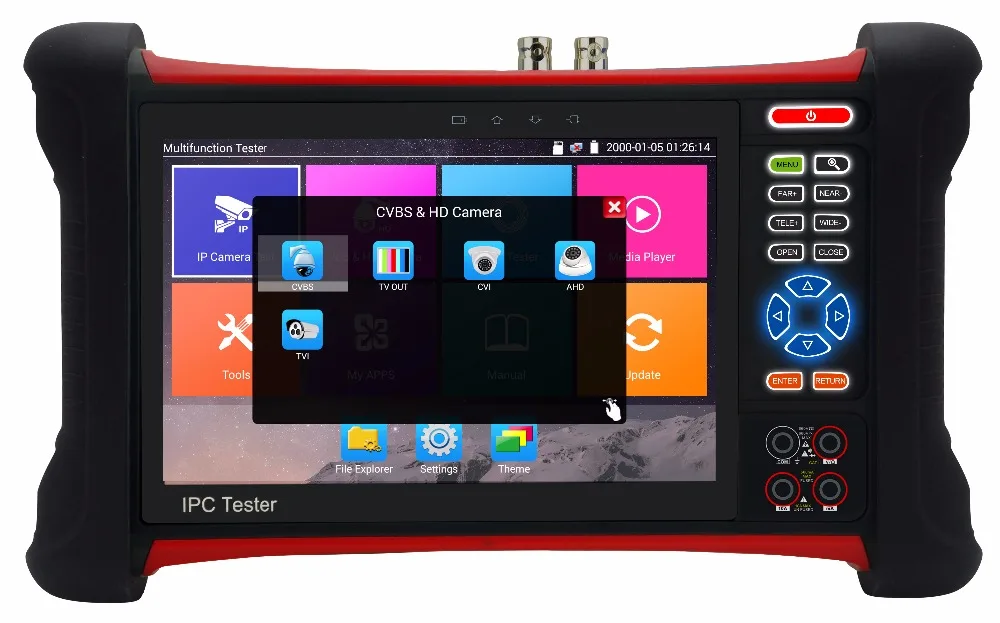 

X7 cctv tester Series 7 inch touch screen CCTV Tester for 4K ,H.265 ,support IP ,CVI,TVI ,AHD ,Analog cameras all in one