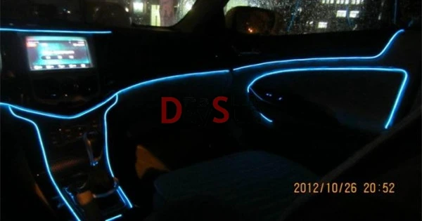 6PCS Led Car Light Illuminators DC5V/12V 0.1W Inside Car Lighting Source 6 Colors Cars Lighting & Decoration Fiber Light Engine