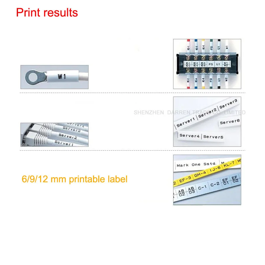 Cable ID Printer Pengendalian PC Electronic Lettering Machine PVC Tabung Printer Kawat Penanda Mesin Menandai Printer S650