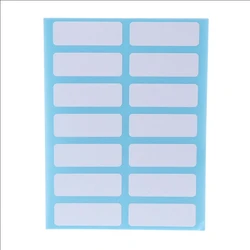 12 Sheet Self Adhesive Sticky White Label Blank Stickers Note Tags Craft
