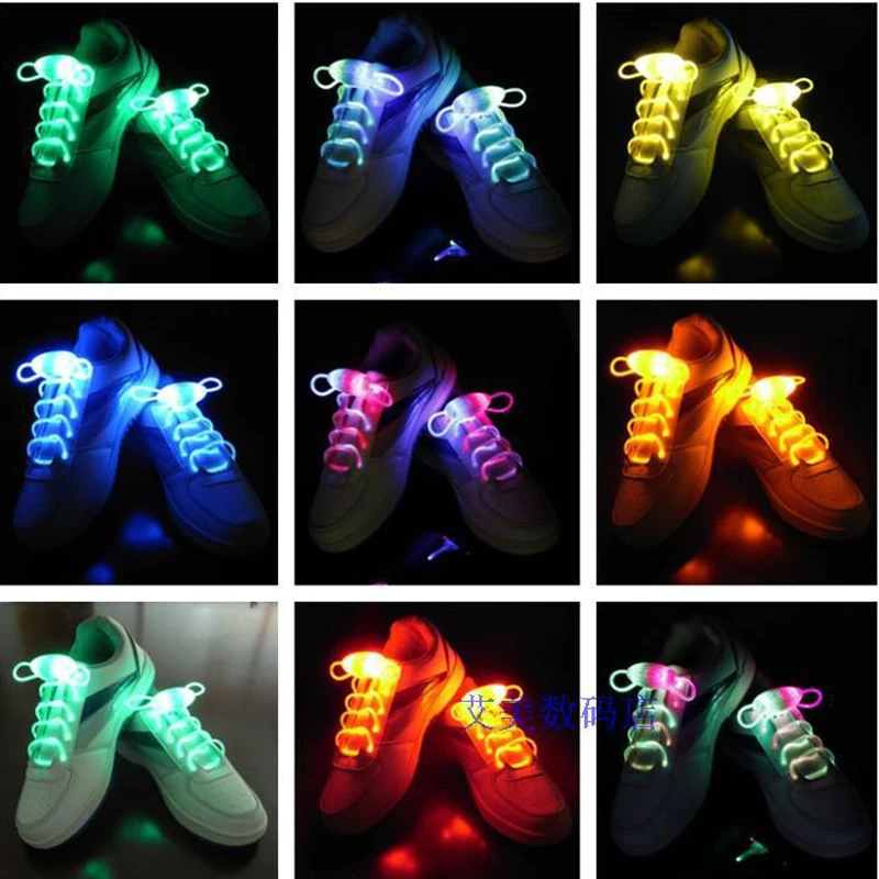 

2018 Led Wedding Dress Light Up For Shoelaces New Fashion Boy Girl Flash Shoes Laces Disco Event Party Glowing Night Strings