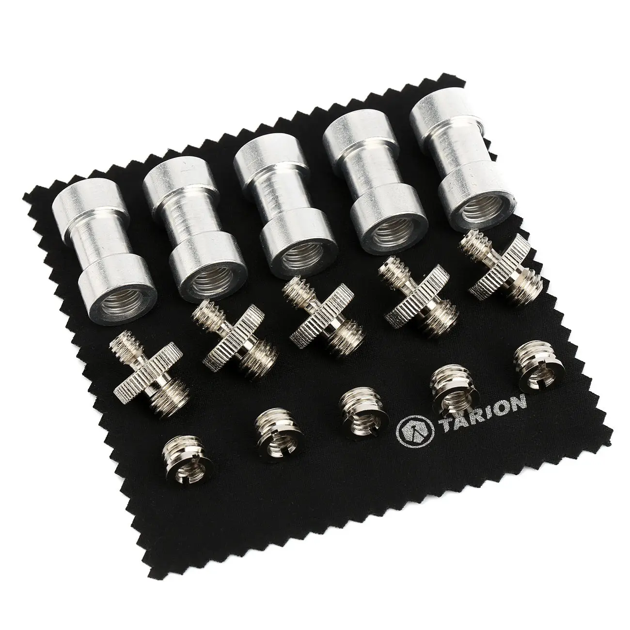 5 Pcs 1/4 "ถึง 3/8" สกรู Mount Adapter สำหรับกล้องแฟลชขาตั้งกล้องขาตั้งกล้อง