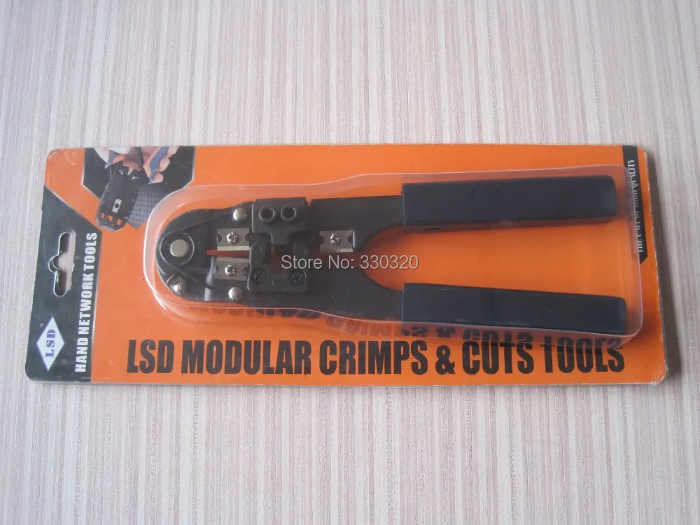 LS-210N RJ45 Wire Cable Crimper Crimp Cut Strip PC Network Hand Tool Pliers,network cable crimping tool