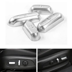 YAQUICKA 4Pcs/set Car Interior Seat Adjust Button Switch Cover Trim Styling Sticker For Chevrolet Equinox 2017+ Car-covers ABS