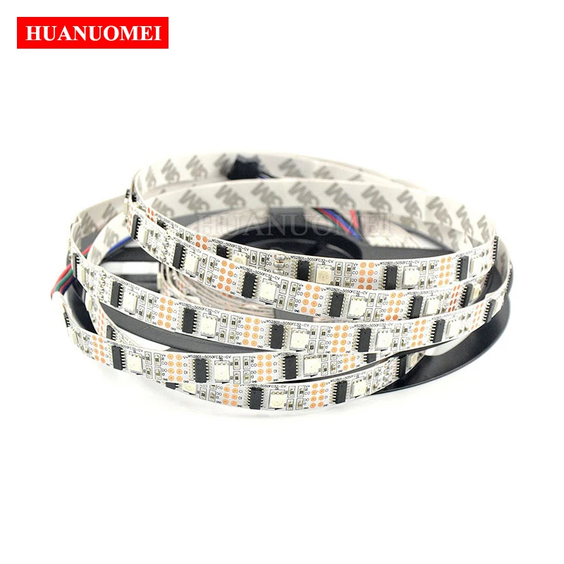 5V 32LEDs/m WS2801 LED Strip 5050 SMD RGB Pixel Digital Light;30Pixels/m Flexible TV Tape,5M/Roll,White PCB,Non-Waterproof IP20